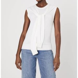 NEW FRENCH CONNECTION cashmere shoulder vest in white